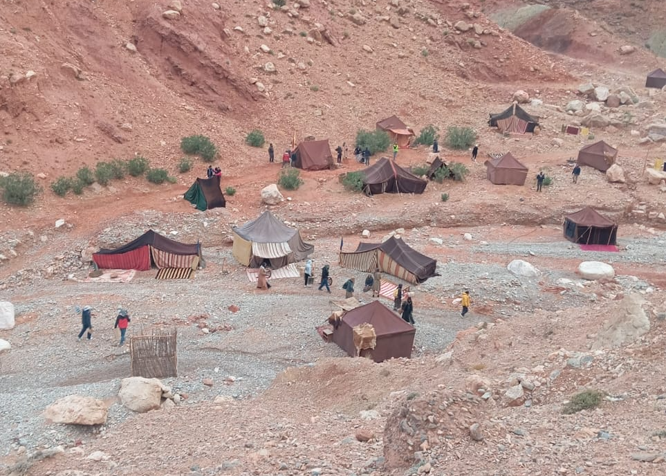 تنغير: فيلم أمريكي ضخم يحط رحاله بمنطقة تماسينت