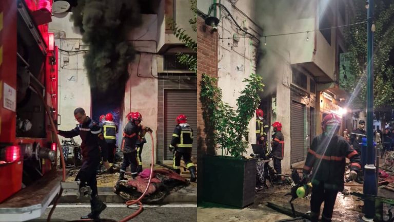 حريق يستنفر الوقاية المدنية بالحسيمة