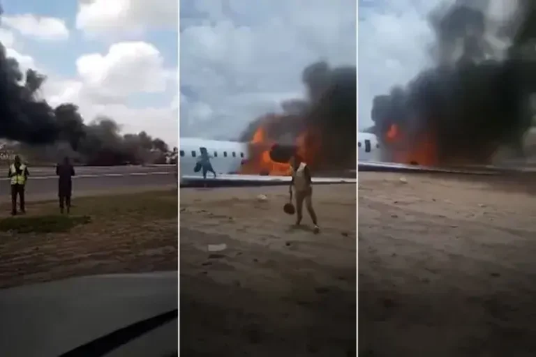 نجاة وزير المناجم الكونغولي من حادث تحطم طائرة بمطار كولويزي