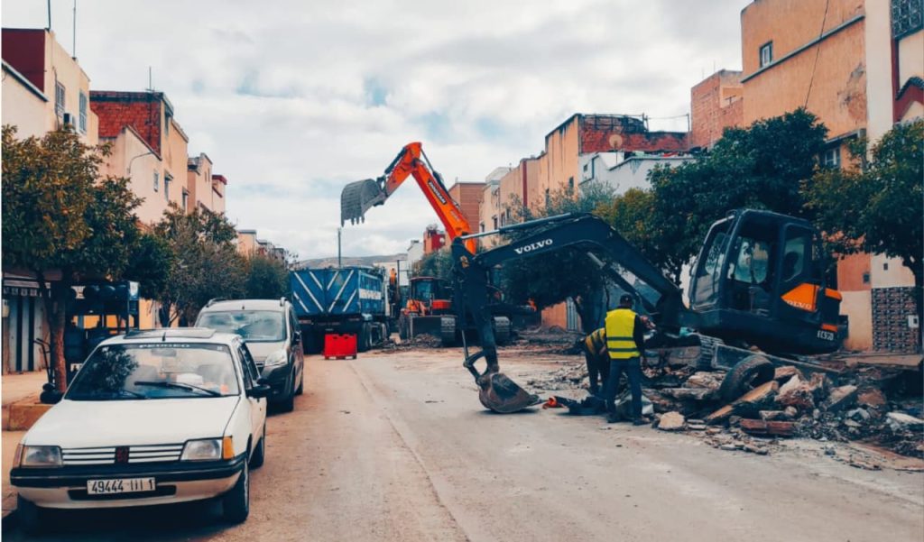 توسعة طريق حي الكعدة بتازة تدخل مراحلها النهائية