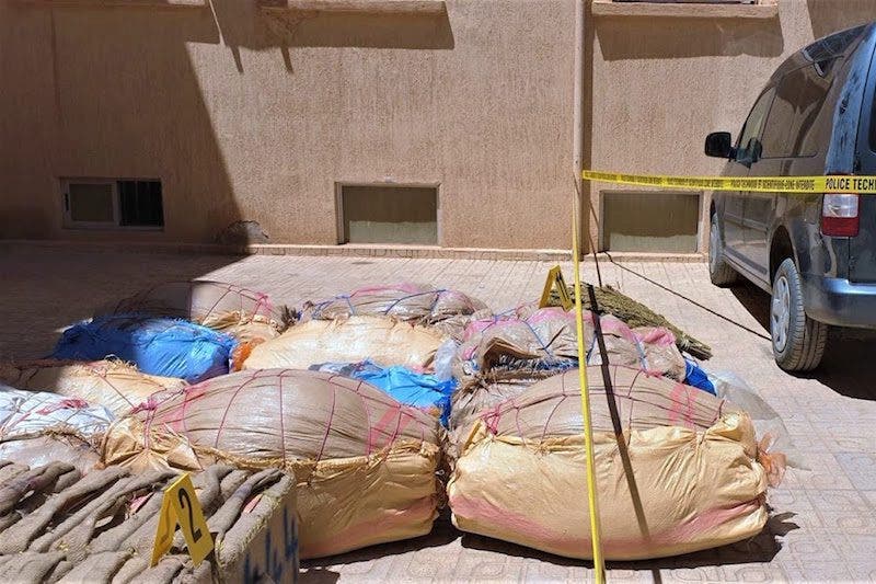 توقيف أخطر مروّج للمخدرات وحجز كميات كبيرة بتارودانت