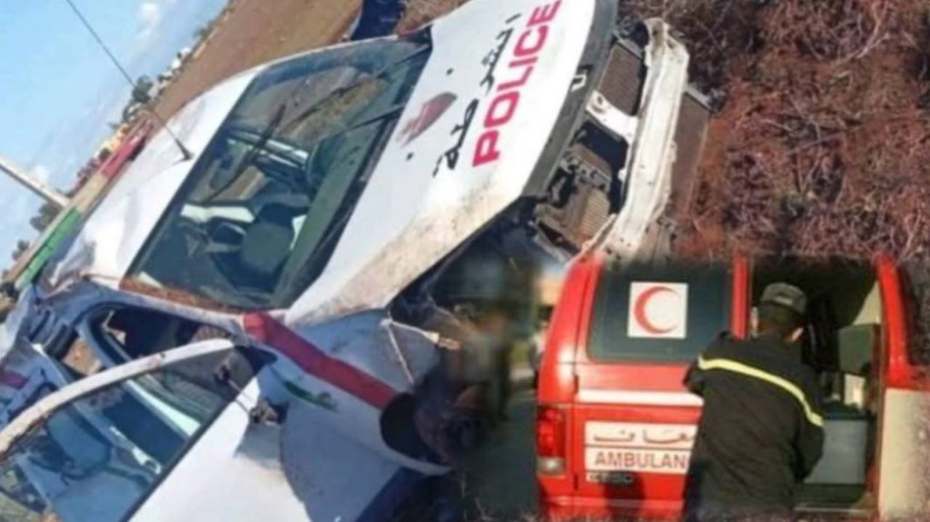 انقلاب سيارة أمنية ببرشيد أثناء مهمة لإنجاز البطائق الوطنية