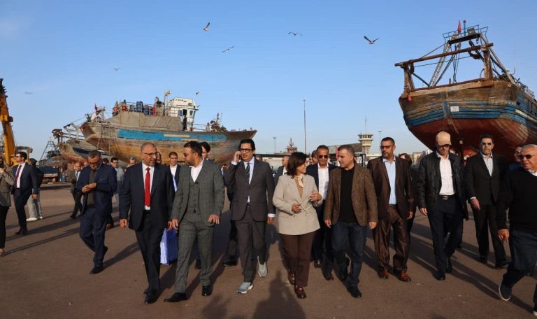 الدريوش تتفقد وحدات صناعية وورش بناء سفن بأكادير وتطلع على إنجازات القطاع البحري