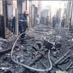 حريق مهول يلتهم عشرات المحلات التجارية بقبة السوق في تازة