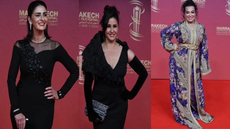 نجمات مغربيات يتألقن على السجادة الحمراء في افتتاح مهرجان مراكش
