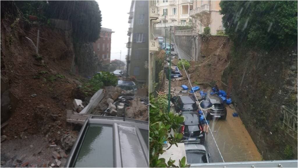 عاصفة عنيفة تضرب جنوة الإيطالية وتثير اضطرابات واسعة